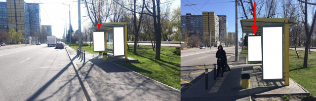 Зупинка 2.01x1.21,  Zdp041A2,Маршала Малиновського вул., навпроти буд. 36