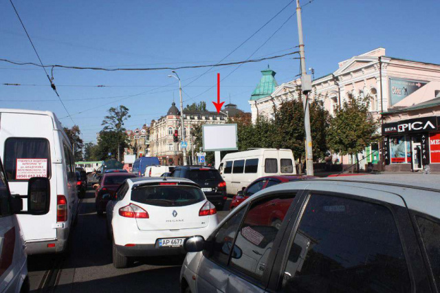 Скролл 3.14x2.32,  t008A2,просп. Дмитра Яворницького - вул. Шмідта, рух у бік набережної, біля світлофора