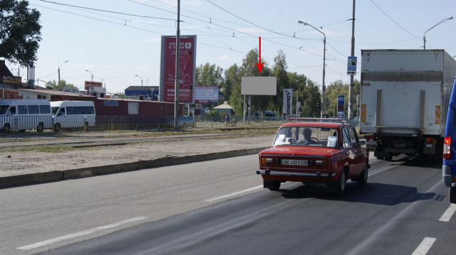 Щит 6x3,  s082Б,вул. Донецьке шосе - вул. Шолохова, біля світлофора, в напрямку Кайдацького мосту
