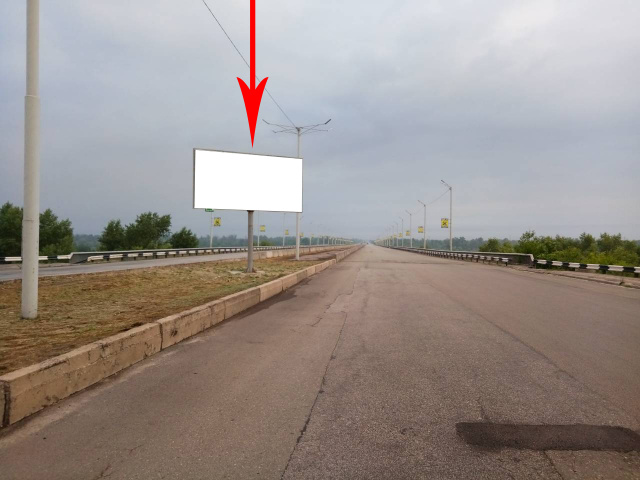Щит 6x3,  дз15А2,Мостовий перехід через Дніпро, на розділовій смузі(3), рух з правого на лівий берег