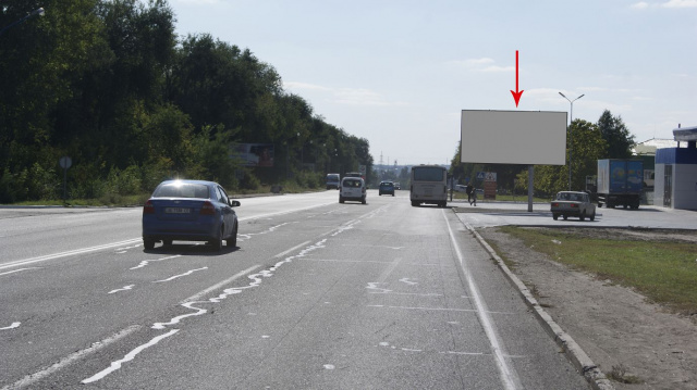Щит 6x3,  s162А,вул. Криворізьке шосе, біля АЗС, виїзд з міста на Київ