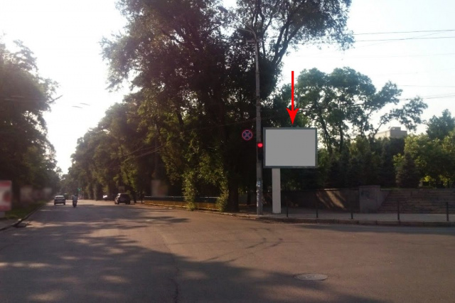 Скролл 3.14x2.32,  s023А2,просп. Пушкіна, вхід в сквер Героїв, біля світлофора