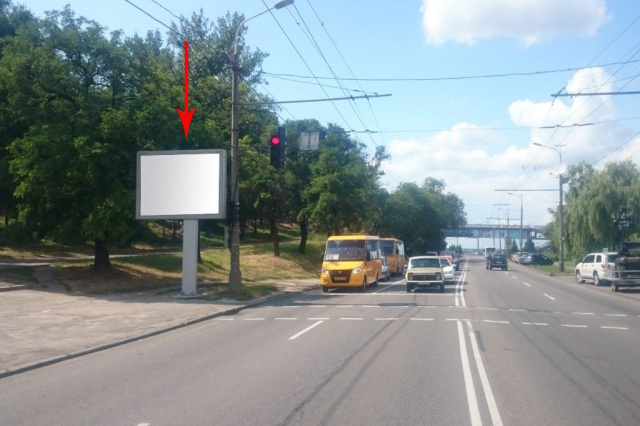 Скролл 3.14x2.32,  s045Б5,вул. Січеславська Набережна (Наб. В. І. Леніна) навпроти буд. 61, біля світлофора