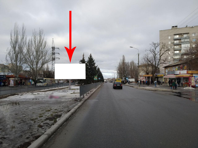 Щит 6x3,  Нп22А2,просп.Електрометалургів, навпроти буд. №9, напрямок руху з центру