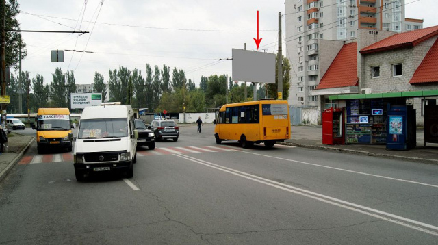 Щит 6x3,  054А,вул. Тополина, 1 (перехрестя з вул. Панікахи), поруч СІЛЬПО