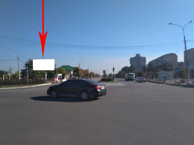 Щит 6x3,  дз18Б,просп. Перемоги - просп. Героїв АТО(1), напрямок до Єлизаветівського шосе, біля світлофора