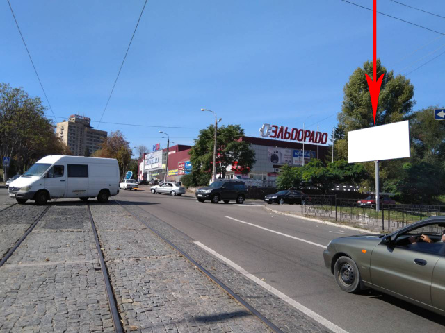 Щит 6x3,  дз11Б,просп. Тараса Шевченка - просп. Аношкіна(2), напрямок до нового мосту