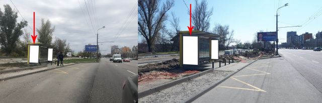 Зупинка 2.01x1.21,  Zdp011B2,Набережна Перемоги вул., навпроти буд. 44/3, перед вул.Мандриківська
