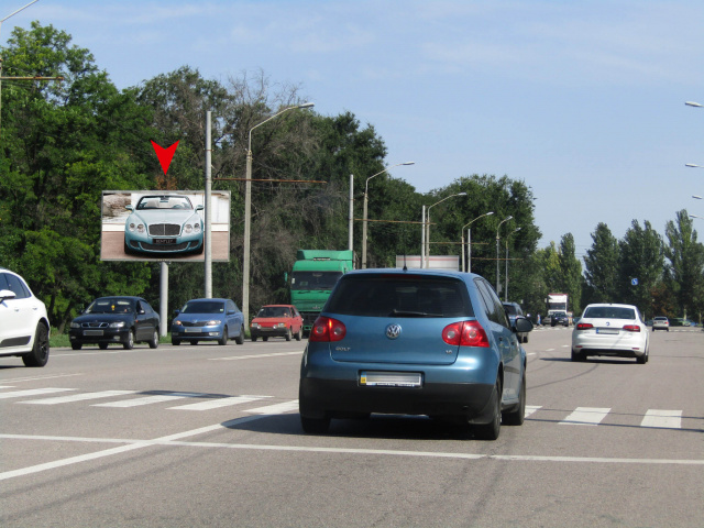 Щит 6x3,  m022B,Запорізьке шосе, 80, навпроти спорткомплексу Алан, перед світлофором