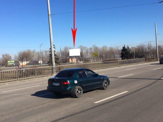 Щит 6x3,  s169Б,вул. Набережна Заводська на ж-м Червоний камінь (Льодова арена)