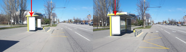 Зупинка 2.01x1,  Zdp010B2,Набережна Перемоги вул., буд. 26, поруч з АО КБ Приватбанк