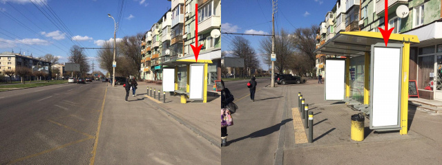 Зупинка 2.05x0.77,  Zdp028A1,Олександра Поля просп., біля буд. 115, після вул.Л.Стромцова