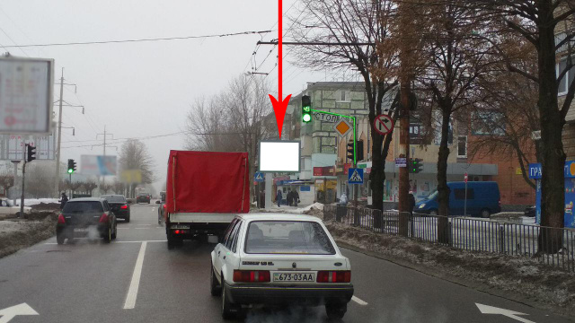 Скролл 3.14x2.32,  t070A2,просп. Олександра Поля (Кірова) - вул. Леоніда Стромцова (Вакуленчука), біля світлофора