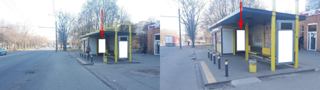 Зупинка 2.05x0.77,  Zdp023A2,Панікахи вул., біля буд. 28 Д, перед вул.Паршина