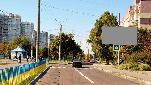 Щит 6x3,  s097А,просп. Миру - пров. Фестивальний, із центру