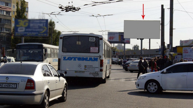 Щит 6x3,  029А,вул. Березинська, 26 (біля квіткового ринку), напрямок від ТРЦ КАРАВАН