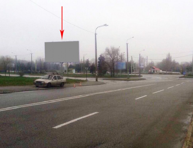 Щит 6x3,  076Б,вул. Панаса Мирного - Набережна Заводська, з боку кар'єра по руху в центр