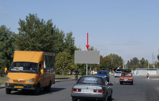 Щит 6x3,  s204Б,вул. Шолохова, через дорогу від будинку №15, в напрямку виїзду до Донецького шосе