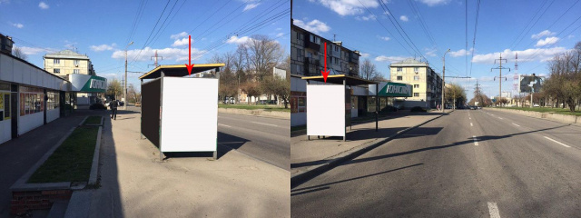Зупинка 2.1x1,  Zdp060B1,просп. Олександра Поля, біля буд. 78