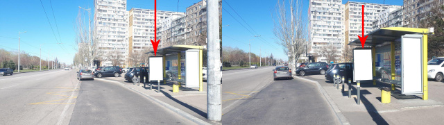 Зупинка 2.01x1.21,  Zdp042A2,Маршала Малиновського вул., біля буд. 48