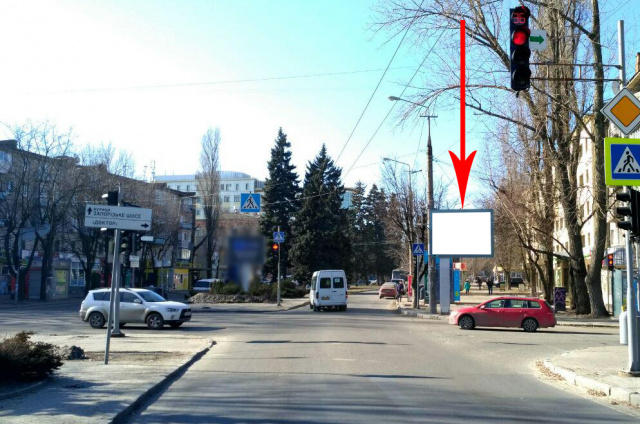 Скролл 3.14x2.32,  s209А2,вул. Казакова - просп. Гагаріна, біля світлофора, в напрямку руху до ТРЦ ДАФІ