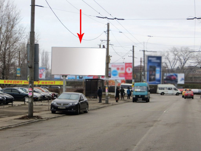 Щит 6x3,  014Б,просп. Мануйлівський (Воронцова), навпроти буд.№1, в'їзд і з'їзд з Амурського мосту